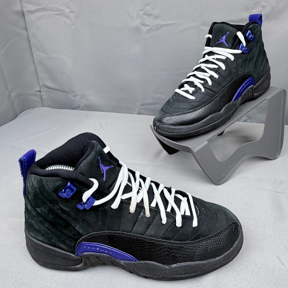 Jordan 12 Retro Dark Concord GS Black Purple DH0905-005 Size 4.5Y Mens 4.5